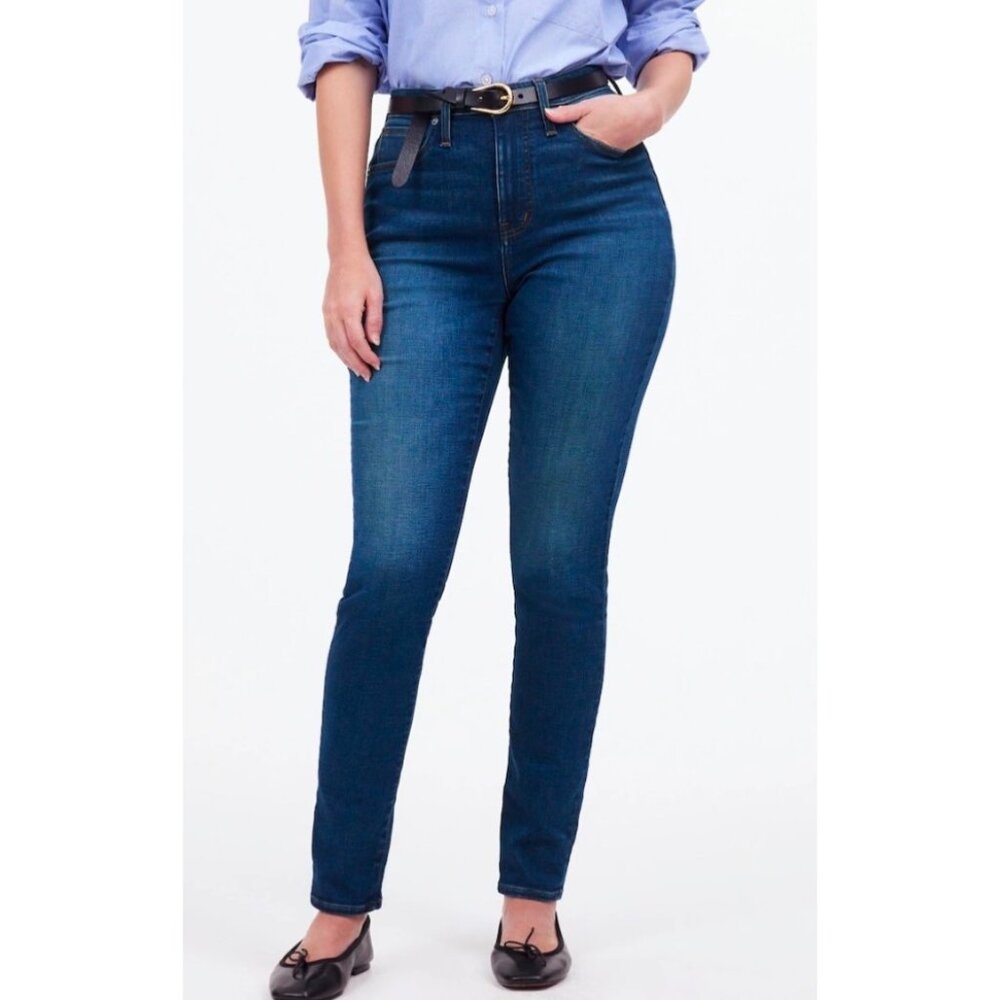 MADEWELL Dark Wash Blue Women's Curvy High-Rise Waist Skinny Jeans Size 29